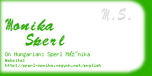 monika sperl business card